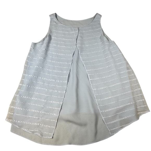 Vince Camuto Blue Large Sleeveless Blouse - Picture 3 of 3